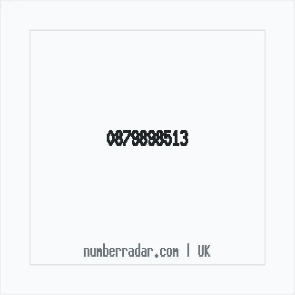 Reverse number check for +44 879898513 — who called me?
