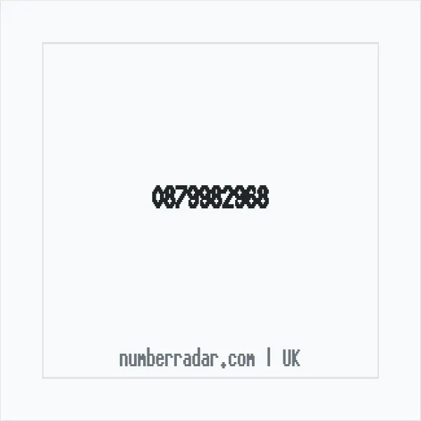 Reverse number check for +44 879982968 — who called me?