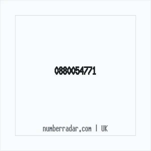 Reverse number check for +44 880054771 — who called me?