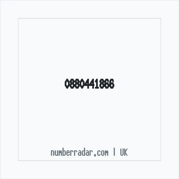 Reverse number check for +44 880441866 — who called me?