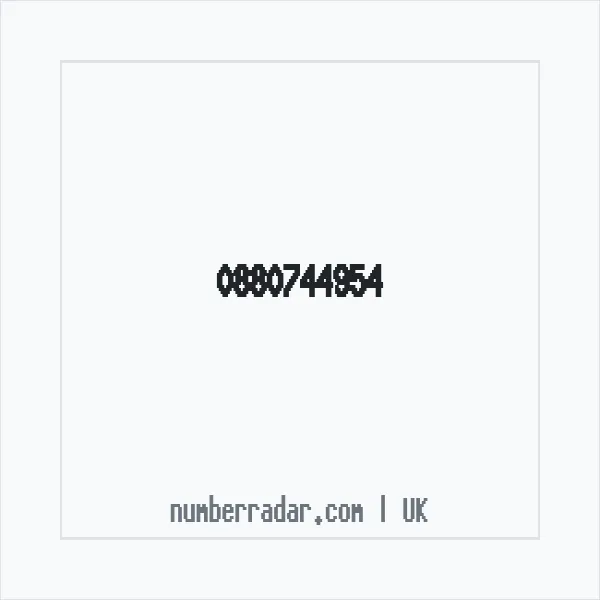 Reverse number check for +44 880744954 — who called me?