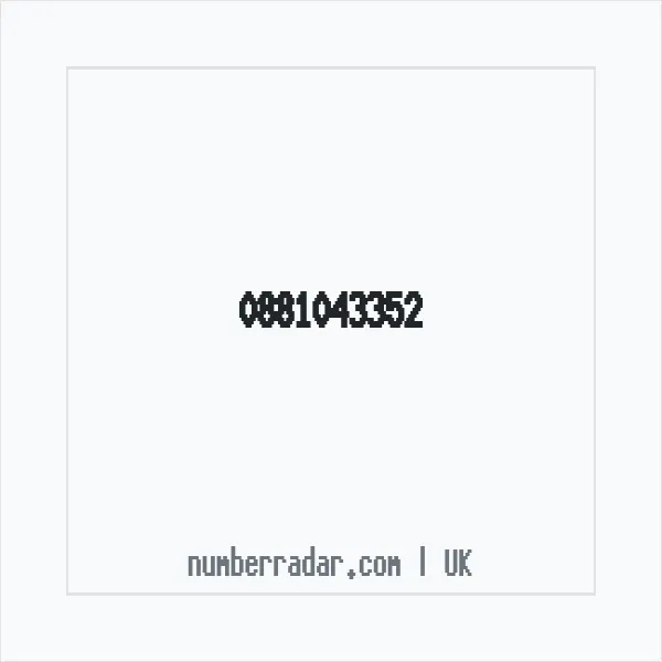 Reverse number check for +44 881043352 — who called me?