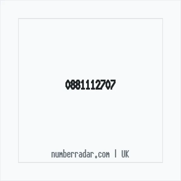Reverse number check for +44 881112707 — who called me?