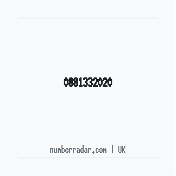 Reverse number check for +44 881332020 — who called me?