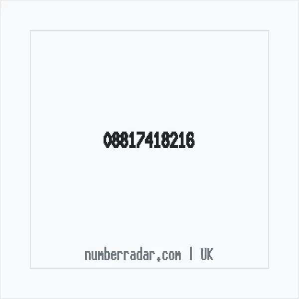 Reverse number check for +44 881 741 8216 — who called me?