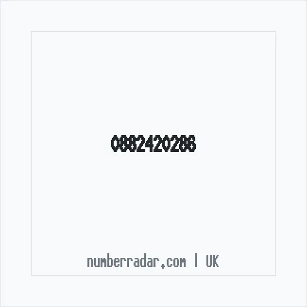 Reverse number check for +44 882420286 — who called me?