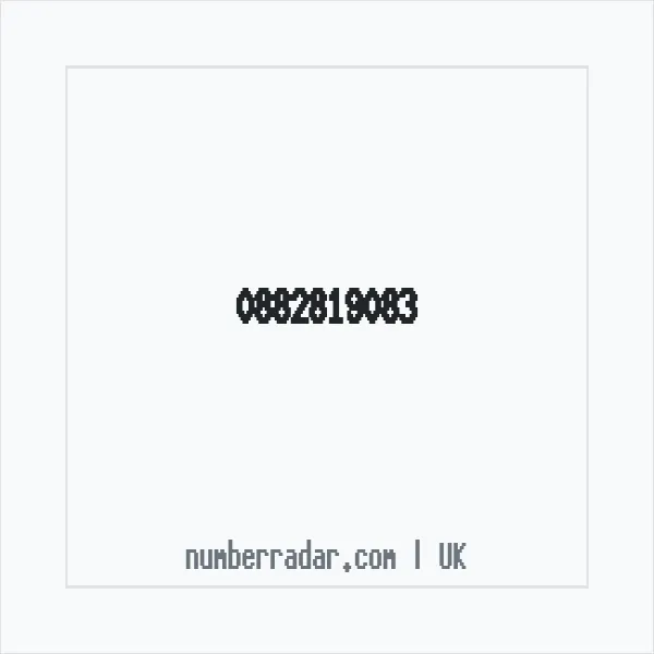Reverse number check for +44 882819083 — who called me?
