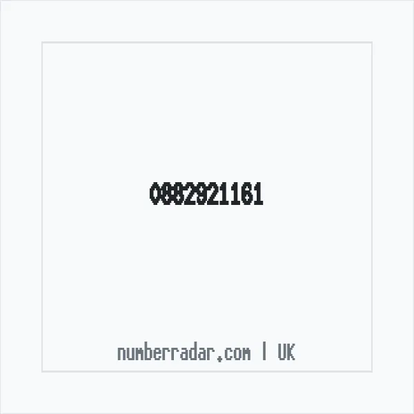 Reverse number check for +44 882921161 — who called me?