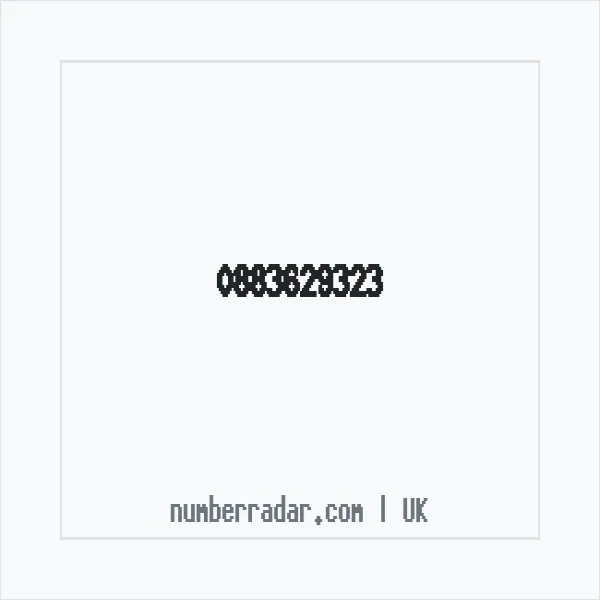 Reverse number check for +44 883629323 — who called me?