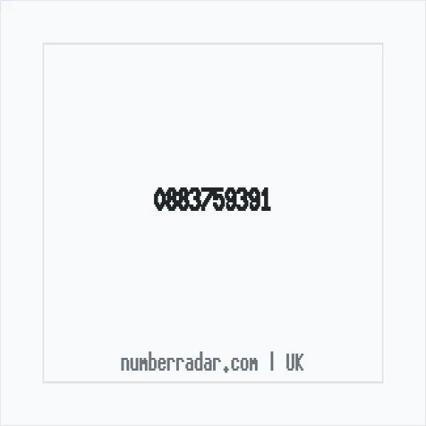 Reverse number check for +44 883759391 — who called me?