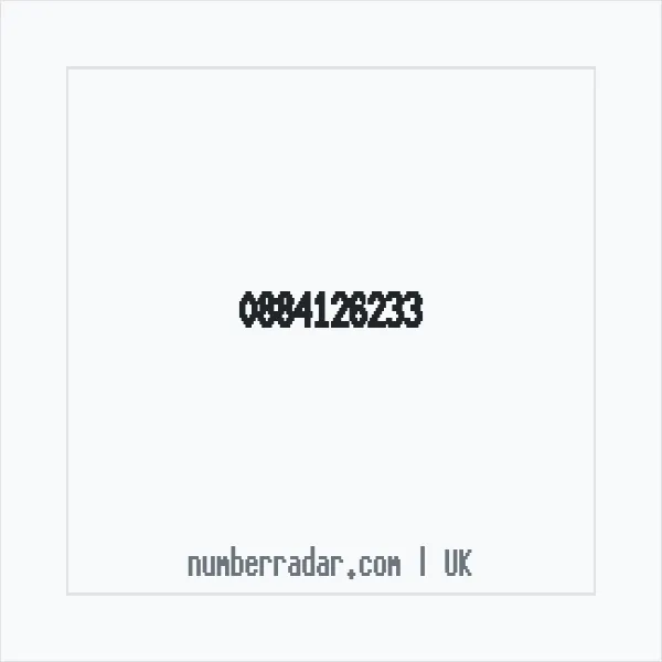 Reverse number check for +44 884126233 — who called me?
