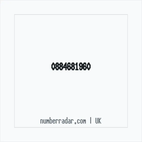 Reverse number check for +44 884681960 — who called me?