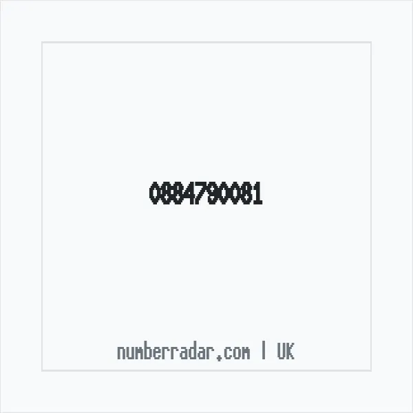 Reverse number check for +44 884790081 — who called me?