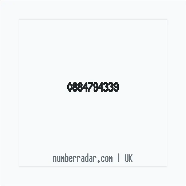 Reverse number check for +44 884794339 — who called me?