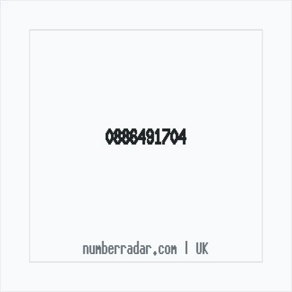 Reverse number check for +44 886491704 — who called me?