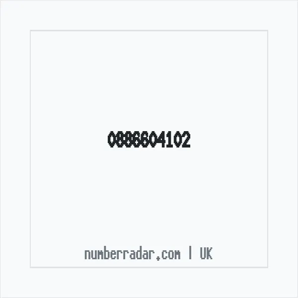 Reverse number check for +44 886604102 — who called me?