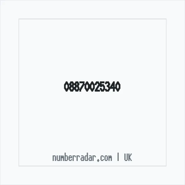 Reverse number check for +44 887 002 5340 — who called me?