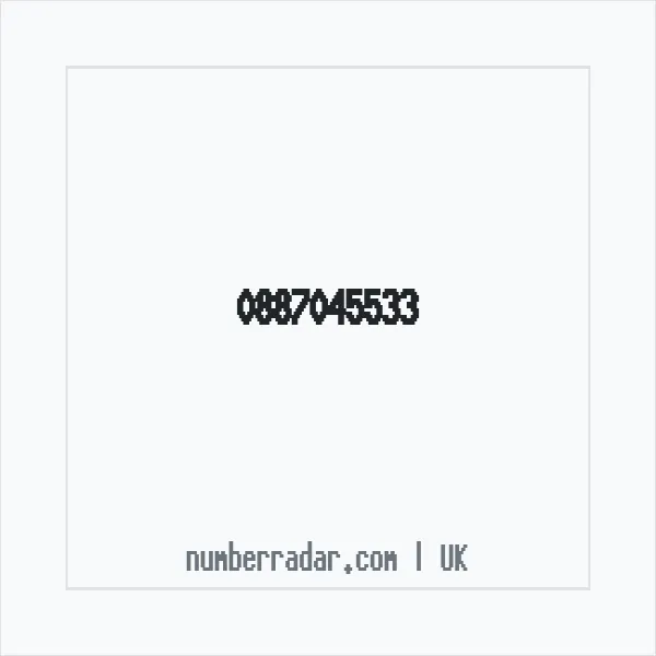 Reverse number check for +44 887045533 — who called me?
