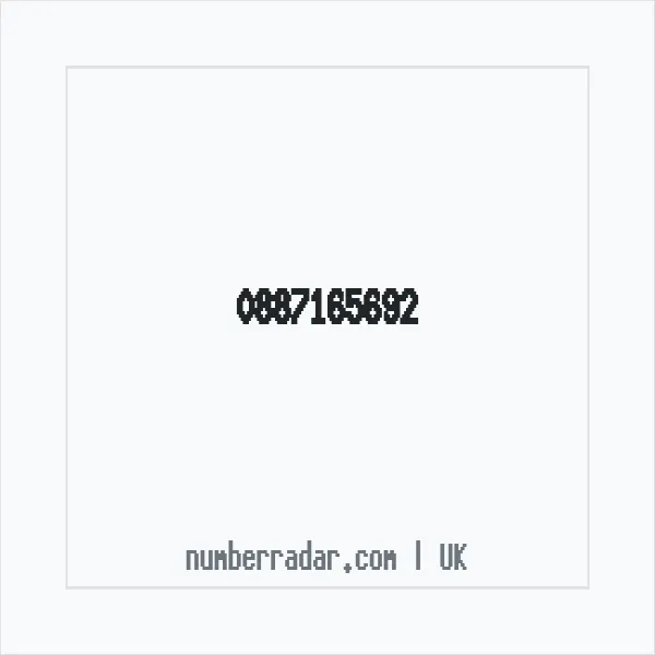 Reverse number check for +44 887165692 — who called me?