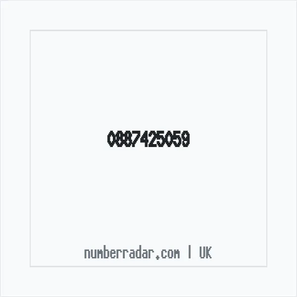 Reverse number check for +44 887425059 — who called me?