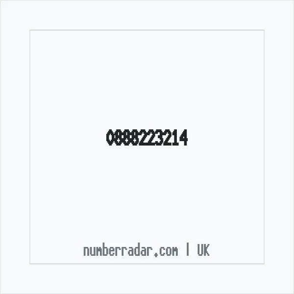 Reverse number check for +44 888223214 — who called me?