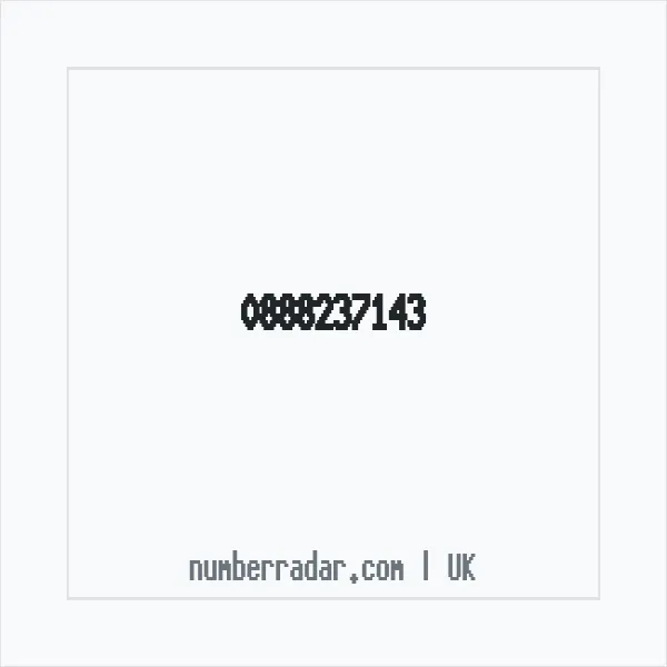 Reverse number check for +44 888237143 — who called me?