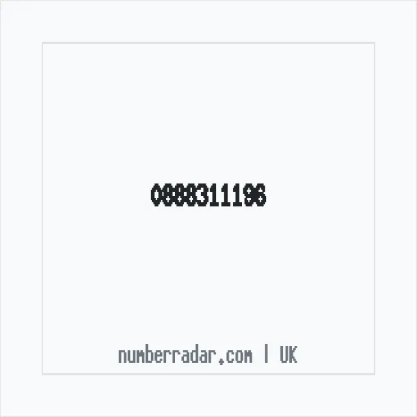 Reverse number check for +44 888311196 — who called me?