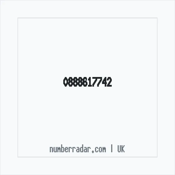 Reverse number check for +44 888617742 — who called me?