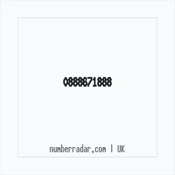 Reverse number check for +44 888671888 — who called me?