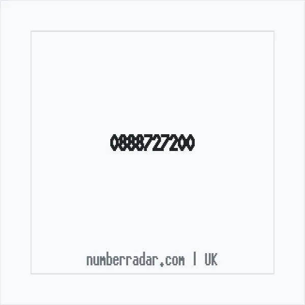 Reverse number check for +44 888727200 — who called me?