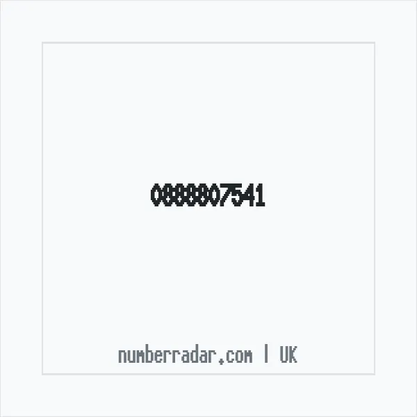 Reverse number check for +44 888807541 — who called me?