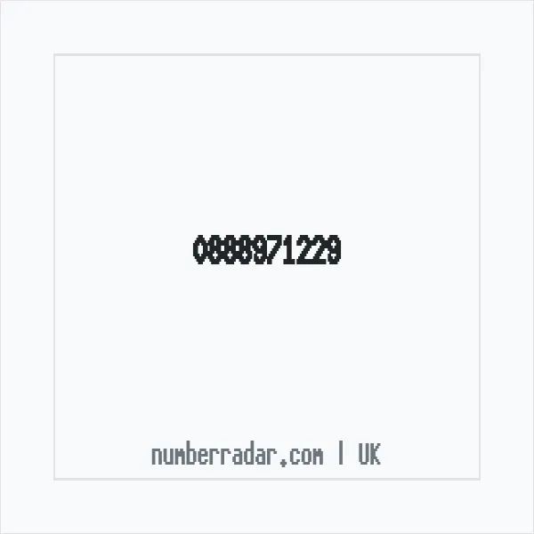 Reverse number check for +44 888971229 — who called me?