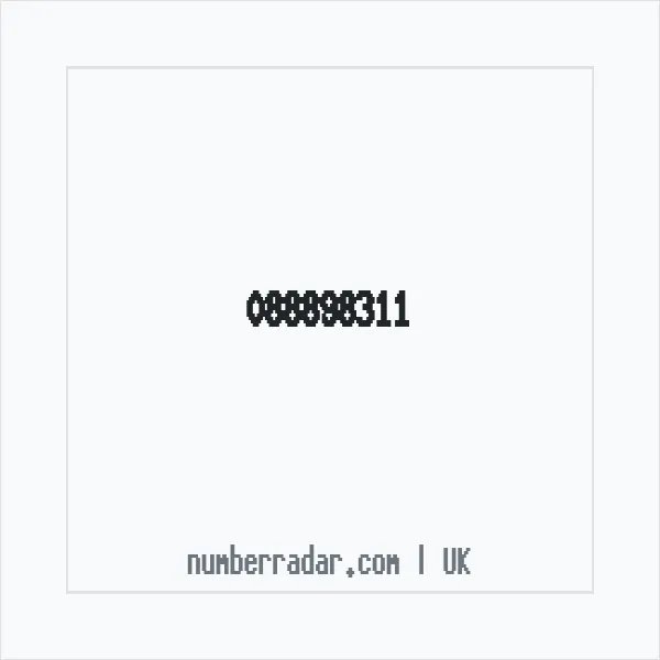 Reverse number check for +44 88898311 — who called me?