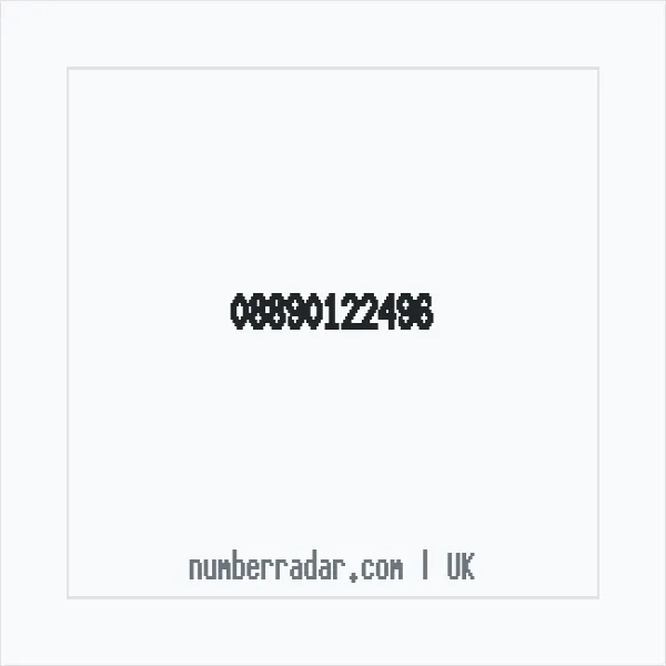 Reverse number check for +44 889 012 2496 — who called me?