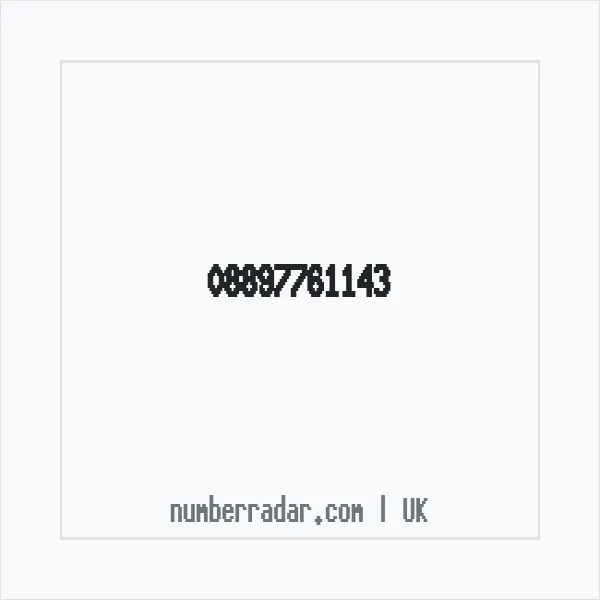 Reverse number check for +44 889 776 1143 — who called me?