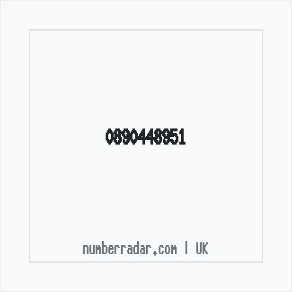 Reverse number check for +44 890448951 — who called me?