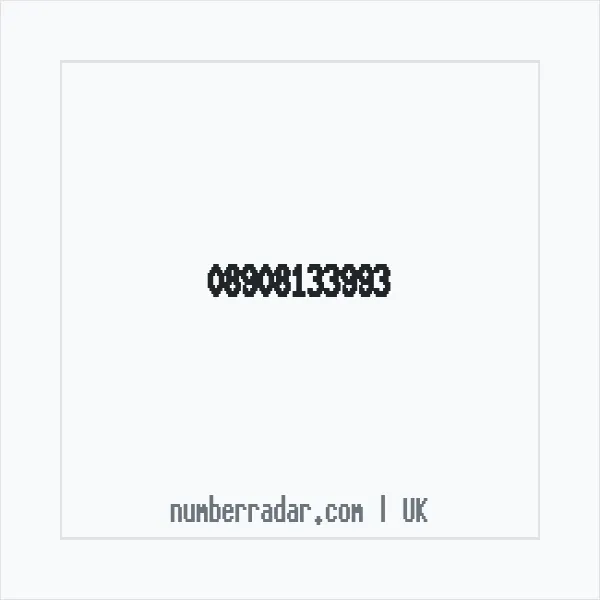 Reverse number check for +44 890 813 3993 — who called me?
