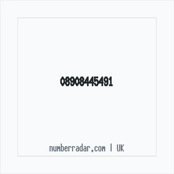 Reverse number check for +44 890 844 5491 — who called me?