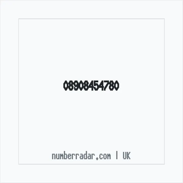 Reverse number check for +44 890 845 4780 — who called me?