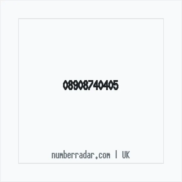 Reverse number check for +44 890 874 0405 — who called me?