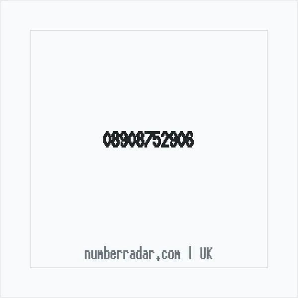 Reverse number check for +44 890 875 2906 — who called me?