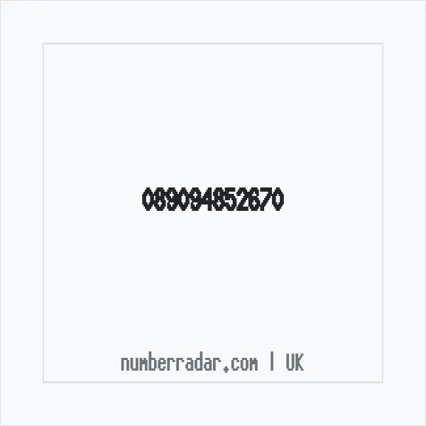 Reverse number check for +44 (8909) 485-267 — who called me?