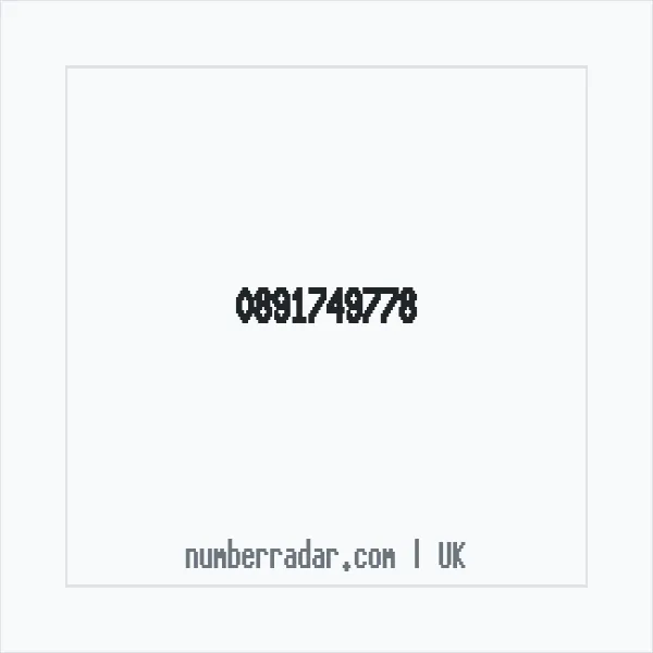 Reverse number check for +44 891749778 — who called me?