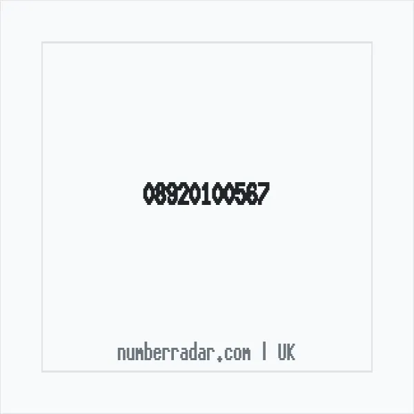 Reverse number check for +44 892 010 0567 — who called me?