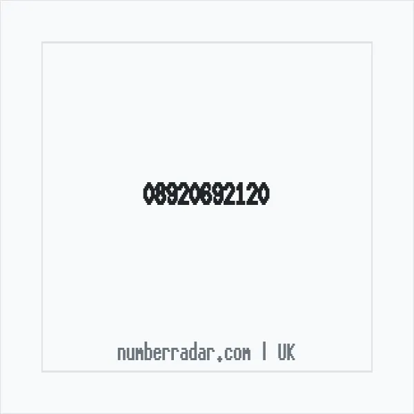 Reverse number check for +44 892 069 2120 — who called me?