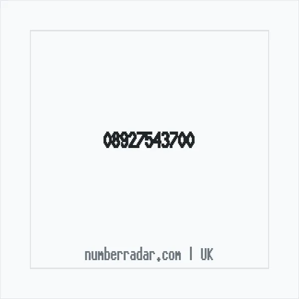 Reverse number check for +44 892 754 3700 — who called me?