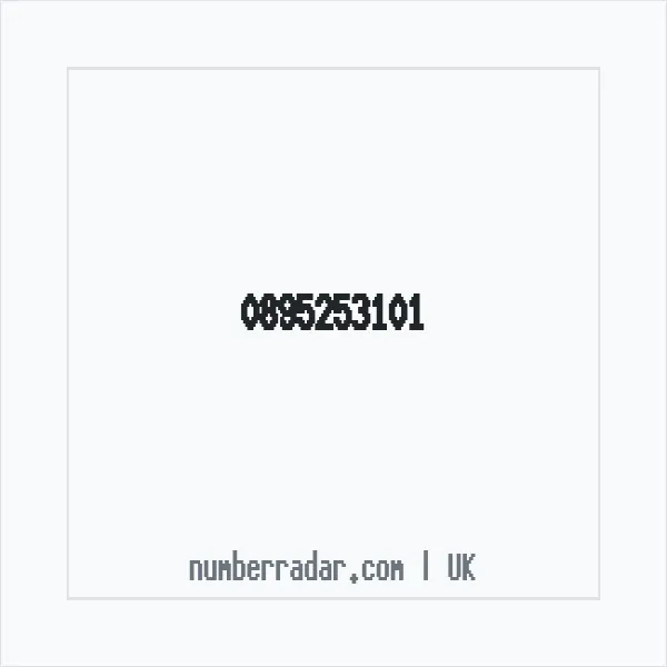 Reverse number check for +44 895253101 — who called me?