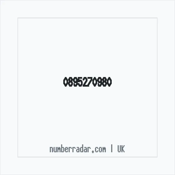 Reverse number check for +44 895270980 — who called me?