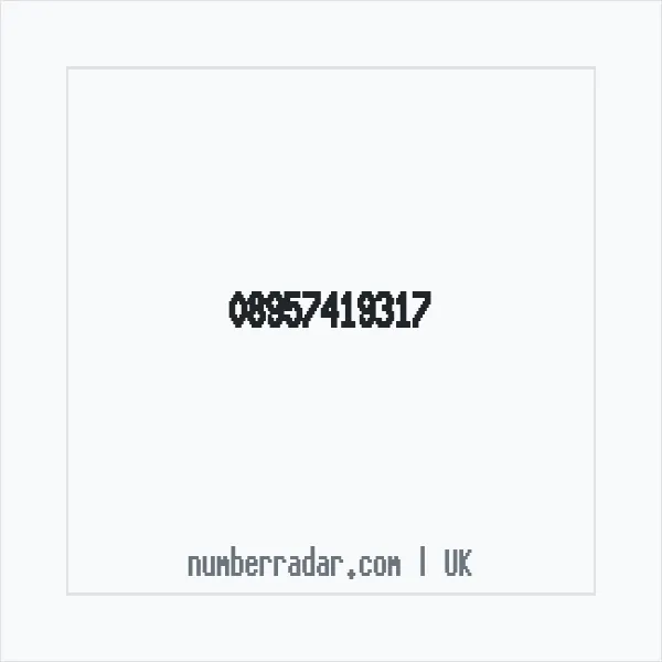 Reverse number check for +44 895 741 9317 — who called me?