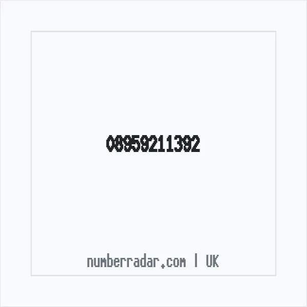 Reverse number check for +44 895 921 1392 — who called me?